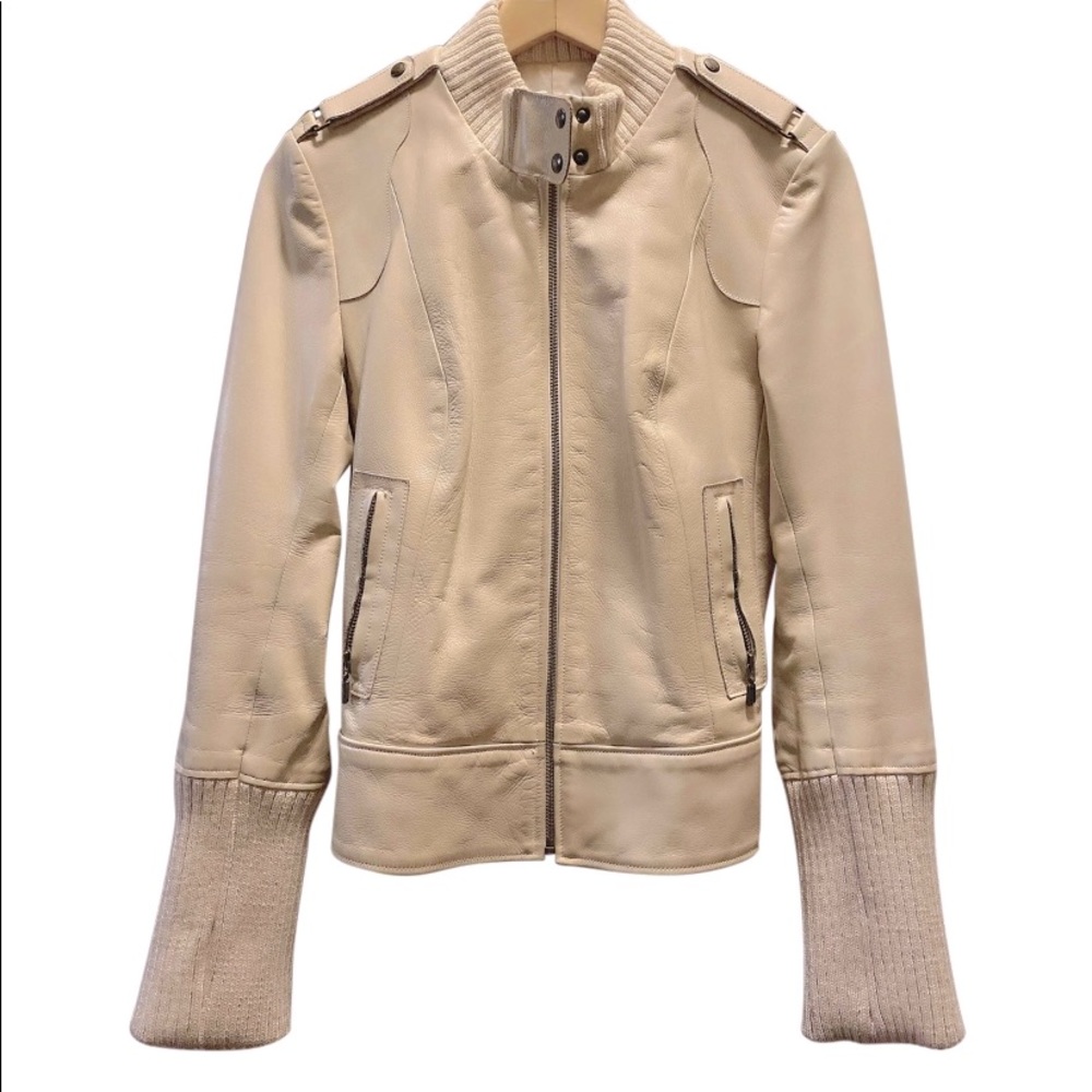 Mackage biker leather jacket